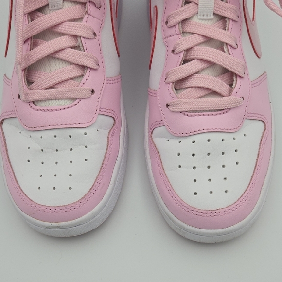 Nike Girls Court Borough Low Top Recraft, Pink And‎ White Sneakers, Size 6.5Y - Picture 7 of 11
